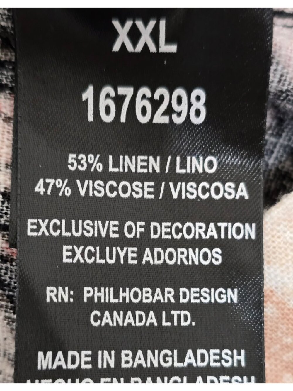 Nicole Miller Womens Black Floral Print Y2K Linen T-Shirt Shift Dress Size XXL - Picture 6 of 7